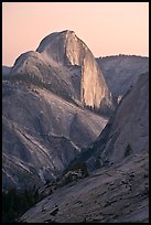 Half-Dome from Olmstedt Point, sunset. Yosemite National Park, California, USA. (color)