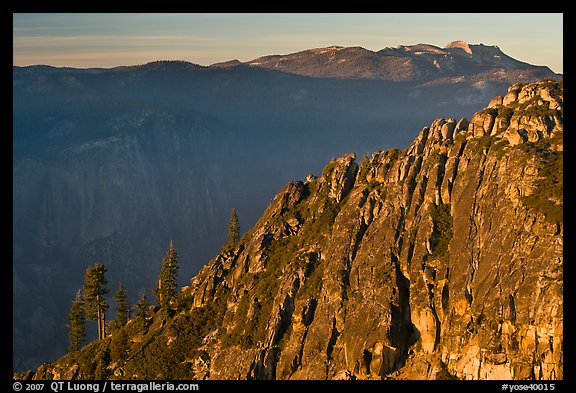 Ridge and Mount Hoffman at sunset. Yosemite National Park (color)
