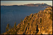 Ridge and Mount Hoffman at sunset. Yosemite National Park, California, USA.