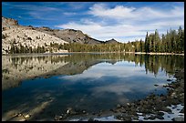 May Lake shore. Yosemite National Park, California, USA.