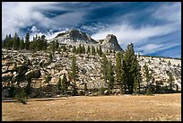 Meadow and Mount Hoffman. Yosemite National Park, California, USA. (color)