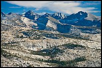 Granite slabs and mountains. Yosemite National Park ( color)