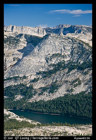 Domes above Tenaya Lake. Yosemite National Park, California, USA.