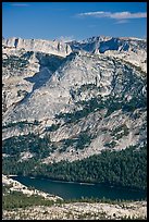 Domes above Tenaya Lake. Yosemite National Park, California, USA.