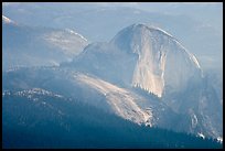 Hazy view of Half-Dome. Yosemite National Park, California, USA. (color)