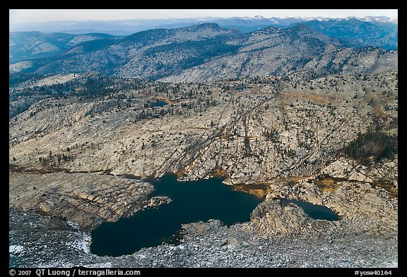 Lakes below Mount Hoffman. Yosemite National Park, California, USA.