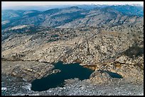 Lakes below Mount Hoffman. Yosemite National Park, California, USA.