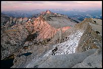 View from Mount Hoffman at sunset. Yosemite National Park, California, USA.