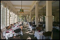 Dinning room, Wawona lodge. Yosemite National Park, California, USA.