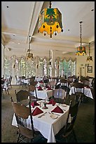 Dinning room, Wawona hotel. Yosemite National Park, California, USA. (color)