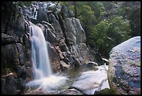 Chilnualna Falls in  winter. Yosemite National Park ( color)