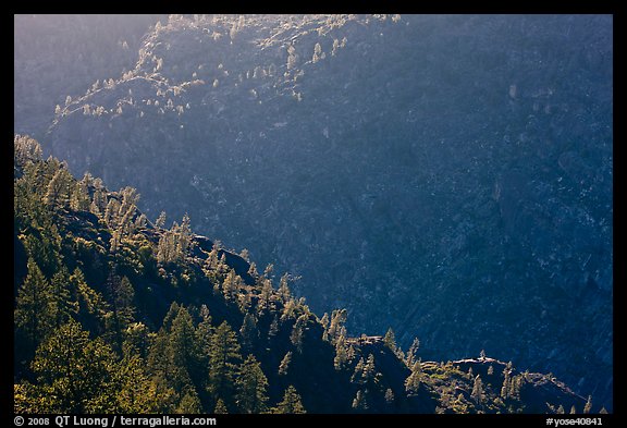 Canyon of the Tuolumne River, Hetch Hetchy Valley. Yosemite National Park (color)