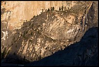Ridges at the base of Half-Dome. Yosemite National Park ( color)
