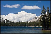 Tenaya Lake and clouds. Yosemite National Park ( color)