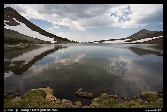 Approaching storm above Gaylor Lake. Yosemite National Park, California, USA.