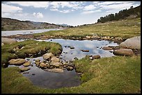 High alpine country near Gaylor Lake. Yosemite National Park ( color)