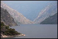 Hetch Hetchy reservoir, storm light. Yosemite National Park, California, USA. (color)