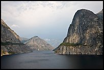 Kolana Rock and Hetch Hetchy reservoir, afternoon. Yosemite National Park ( color)