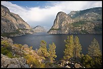 Hetch Hetchy reservoir in the summer. Yosemite National Park, California, USA. (color)