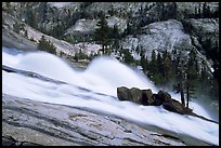 Waterwheels at dusk, Waterwheel falls. Yosemite National Park, California, USA. (color)