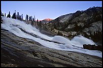 Waterwheel Falls, sunset. Yosemite National Park, California, USA.