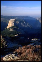 Half-Dome seen from Clouds rest, morning. Yosemite National Park ( color)