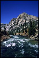 Tuolumne river on its way to the Canyon of the Tuolumne. Yosemite National Park, California, USA. (color)