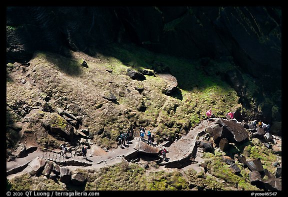 Mist Trail from above. Yosemite National Park (color)