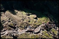 Mist Trail from above. Yosemite National Park, California, USA. (color)