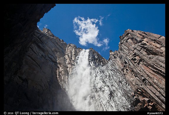 Ribbon Fall. Yosemite National Park (color)