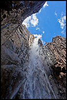 Ribbon Falls from amphitheatre. Yosemite National Park, California, USA.