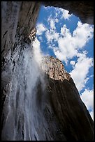 Ribbon Falls and amphitheater. Yosemite National Park ( color)