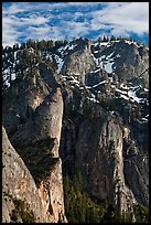 Leaning Tower and valley rim. Yosemite National Park, California, USA.