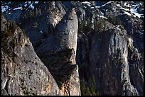 Cliffs and Leaning Tower. Yosemite National Park, California, USA.