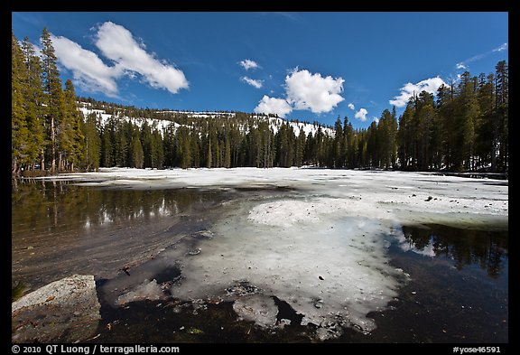 Siesta Lake, early spring. Yosemite National Park (color)