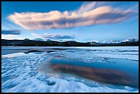 Meltpool, Twolumne Meadows at dusk. Yosemite National Park, California, USA.