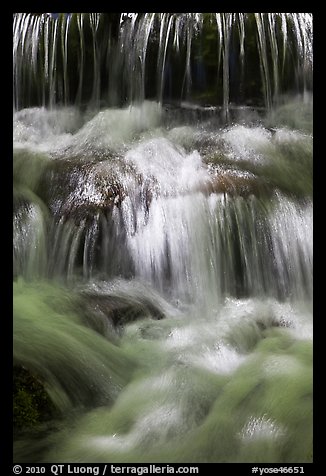 Cascades, Fern Spring. Yosemite National Park (color)