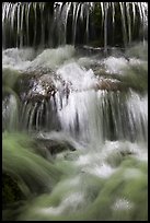 Cascades, Fern Spring. Yosemite National Park, California, USA. (color)