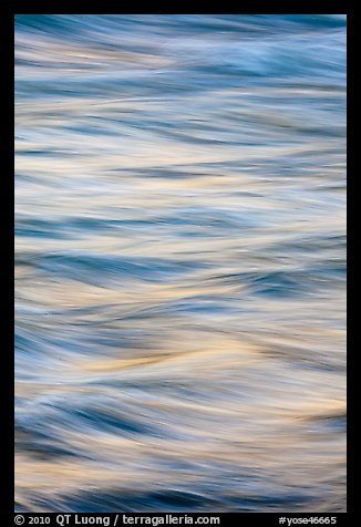 Water abstract. Yosemite National Park, California, USA.