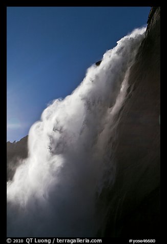 Upper Yosemite Fall from Fern Ledge. Yosemite National Park (color)