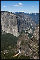 Bridalveil Fall and El Capitan. Yosemite National Park, California, USA.