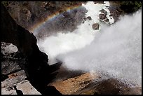 Vernal Fall and rainbow from the brinks. Yosemite National Park, California, USA.