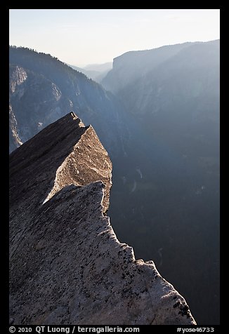 Diving Board and Yosemite Valley, late afternoon. Yosemite National Park, California, USA.