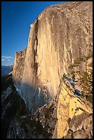 Sheer face of Half-Dome at sunset. Yosemite National Park, California, USA.