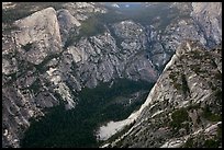 Tenaya Creek from above. Yosemite National Park, California, USA.