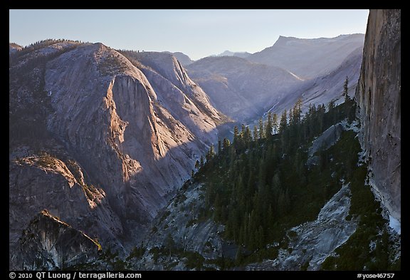 Tenaya Canyon and Mt Watkins. Yosemite National Park, California, USA.