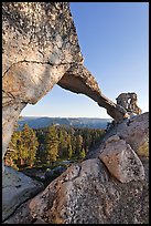 Indian Rock natural arch. Yosemite National Park, California, USA.