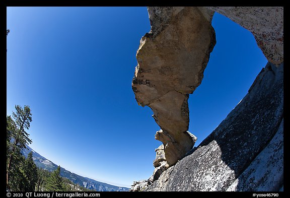 Indian Arch from below. Yosemite National Park (color)