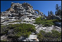 Indian Rock. Yosemite National Park, California, USA. (color)