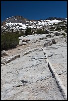Slabs and Lyell Peak in distance. Yosemite National Park ( color)